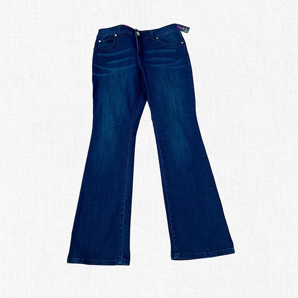 Boot Cut Short Sleek Tailored Fit Through Hip & Thighs Regular Fit Jeans by INC